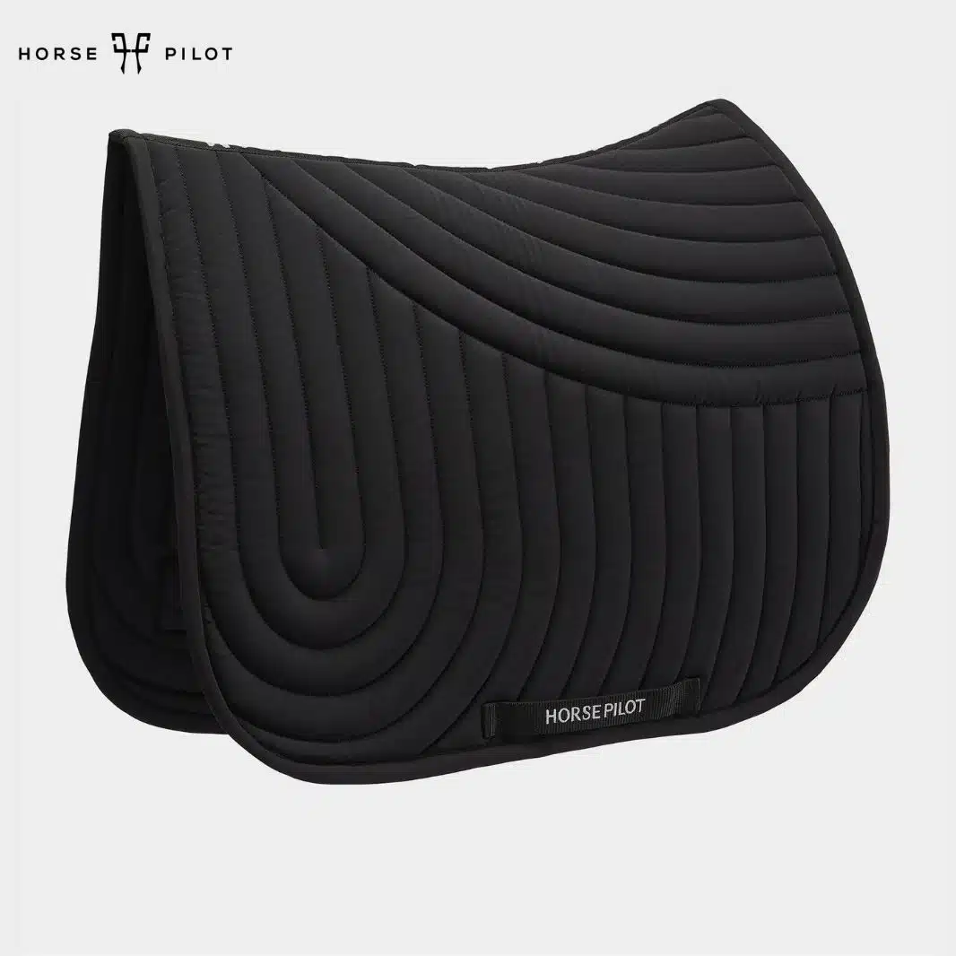 TAPIS DE SELLE EQUITATION MIXTE ERGONOMIQUE noir Horse Pilot TAP025 Sellerie Equinoxe Shop
