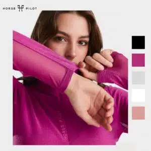 Tee shirt d'équitation à manches longues Suntech Femme Horse Pilot SUN124 Sellerie Equinoxe Shop Fuveau
