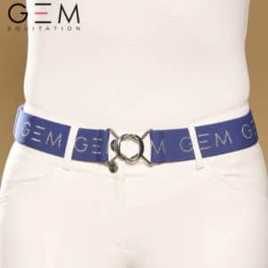 Ceinture ZAZA GEM EQUITATION Bleu Majorelle SS26 Sellerie Equinoxe Shop Fuveau