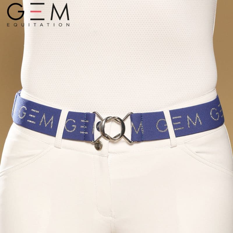 Ceinture ZAZA GEM EQUITATION Bleu Majorelle SS26 Sellerie Equinoxe Shop Fuveau