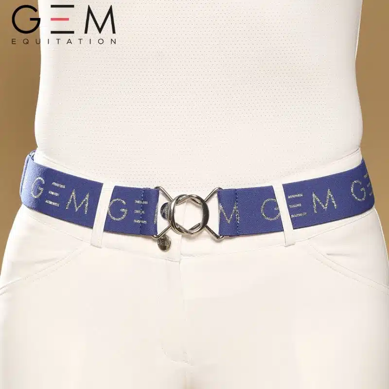 Ceinture ZAZA GEM EQUITATION Bleu Majorelle SS26 Sellerie Equinoxe Shop Fuveau