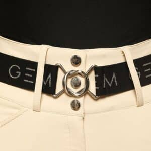 Ceinture ZAZA GEM EQUITATION NOIR ARGENT SS26 Sellerie Equinoxe Shop Fuveau