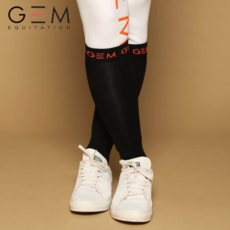 Chaussettes LOVE GEM EQUITATION noir corail SS26 Sellerie Equinoxe Shop Fuveau