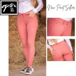 Pantalon d'équitation new point sellier 979924 vieux rose Pénélope Store Sellerie Equinoxe Shop Fuveau