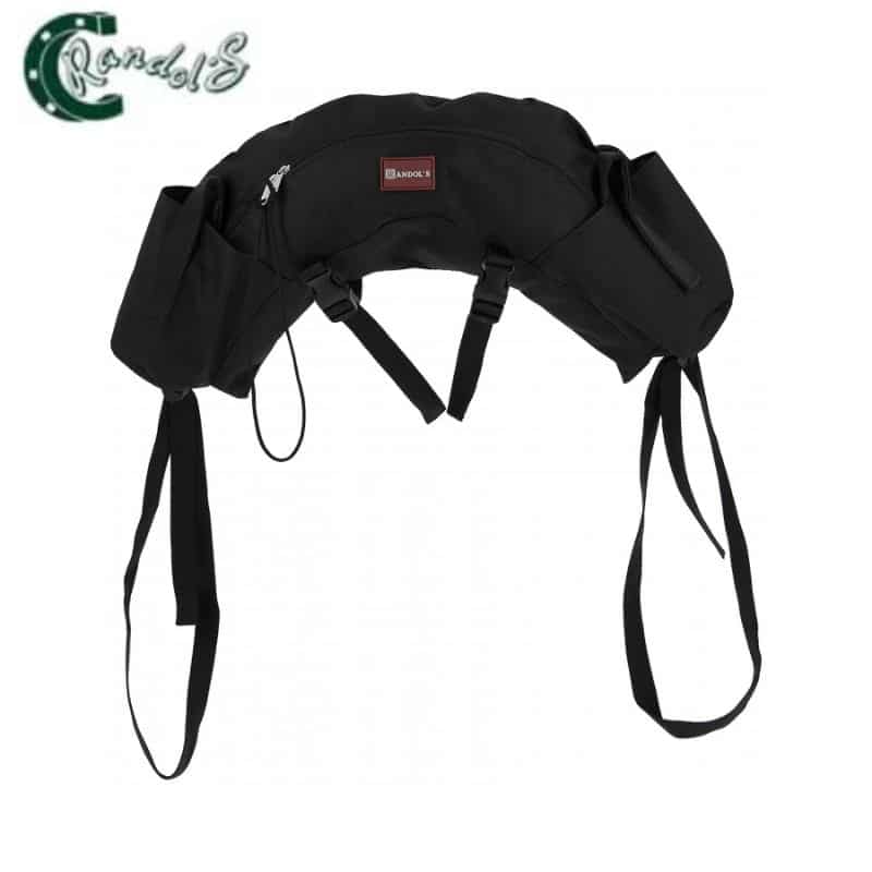 Sacoche de randonnée Banane noir RANDOL'S cheval Sellerie Equinoxe Shop Fuveau