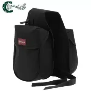 Sacoche de randonnée avant double noir RANDOL'S 801006 cheval Sellerie Equinoxe Shop