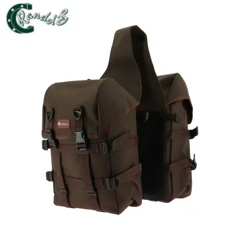 Sacoches arrière de randonnée Grand Voyageur noires RANDOL'S by Sellerie Equinoxe Shop Fuveau