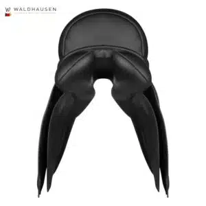 Selle de dressage Premium en cuir noir Waldhausen Sellerie Equinoxe Shop Fuveau