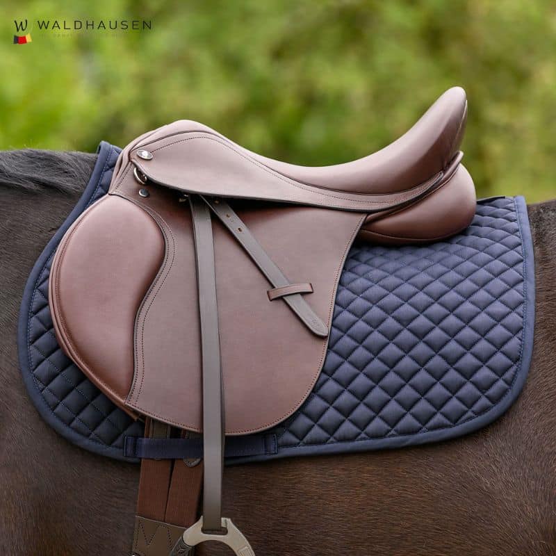 Selle d'équitation mixte Comfort en cuir Waldhausen 521930 havane Sellerie Equinoxe Shop