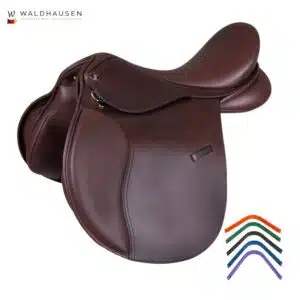 Selle d'équitation mixte Comfort en cuir havane Waldhausen 521930 Sellerie Equinoxe Shop