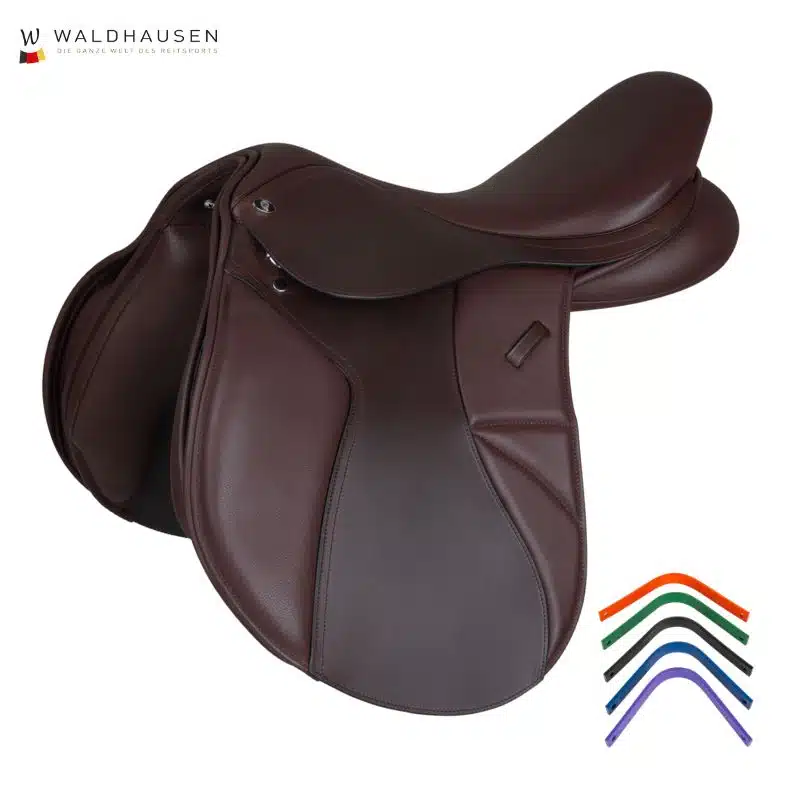 Selle d'obstacle Comfort en cuir havane Waldhausen 521830 Sellerie Equinoxe Shop