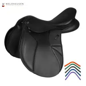 Selle d'obstacle Comfort en cuir noir Waldhausen 521830 Sellerie Equinoxe Shop