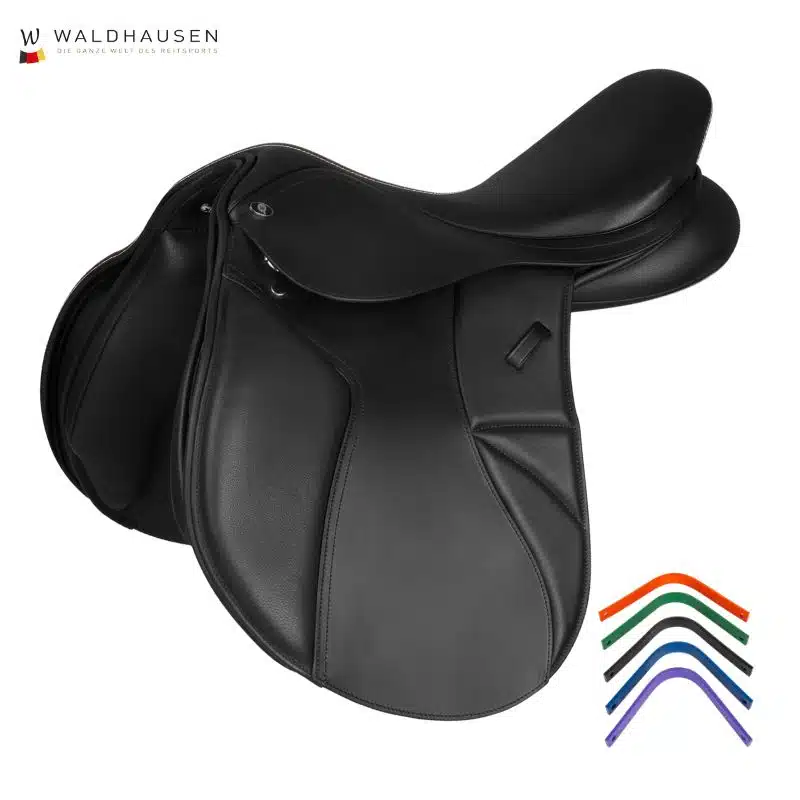 Selle d'obstacle Comfort en cuir noir Waldhausen 521830 Sellerie Equinoxe Shop