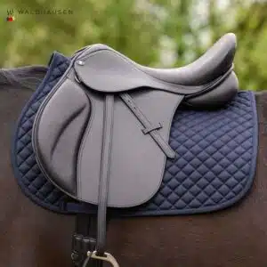 Selle mixte Premium en cuir noir Waldhausen 522301 Sellerie Equinoxe Shop