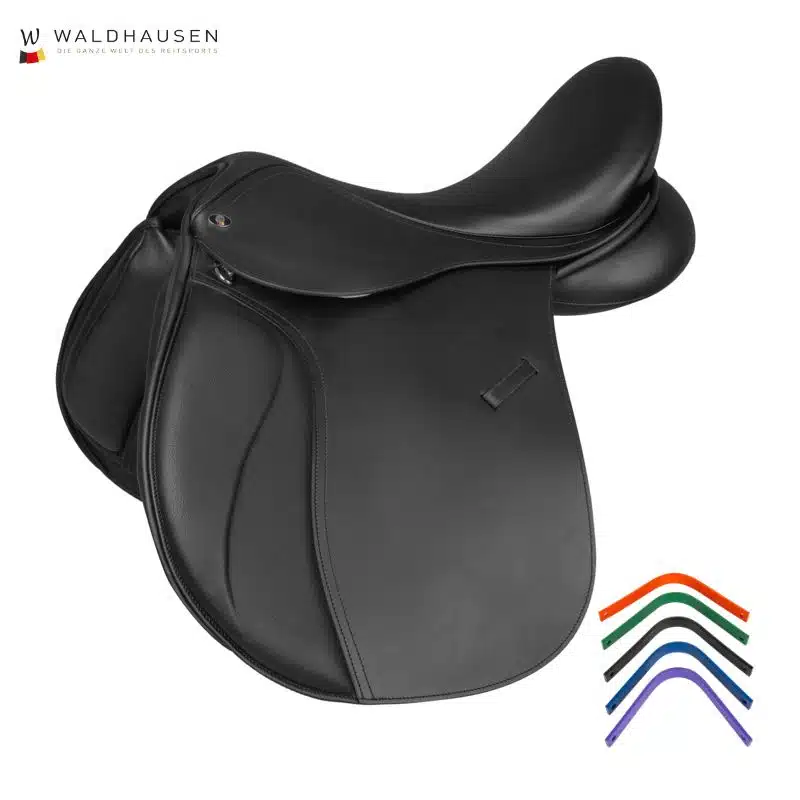 Selle mixte Premium en cuir noir Waldhausen 5223012 Sellerie Equinoxe Shop