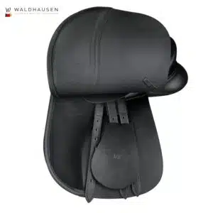 Selle mixte Premium en cuir noir Waldhausen Sellerie Equinoxe Shop Fuveau