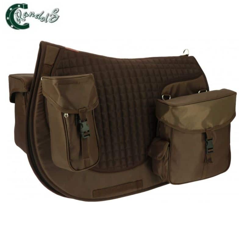 Tapis de Randonnée 4 sacoches Randol's 204482304 choco avec sacoches arrières amovibles Sellerie Equinoxe Shop