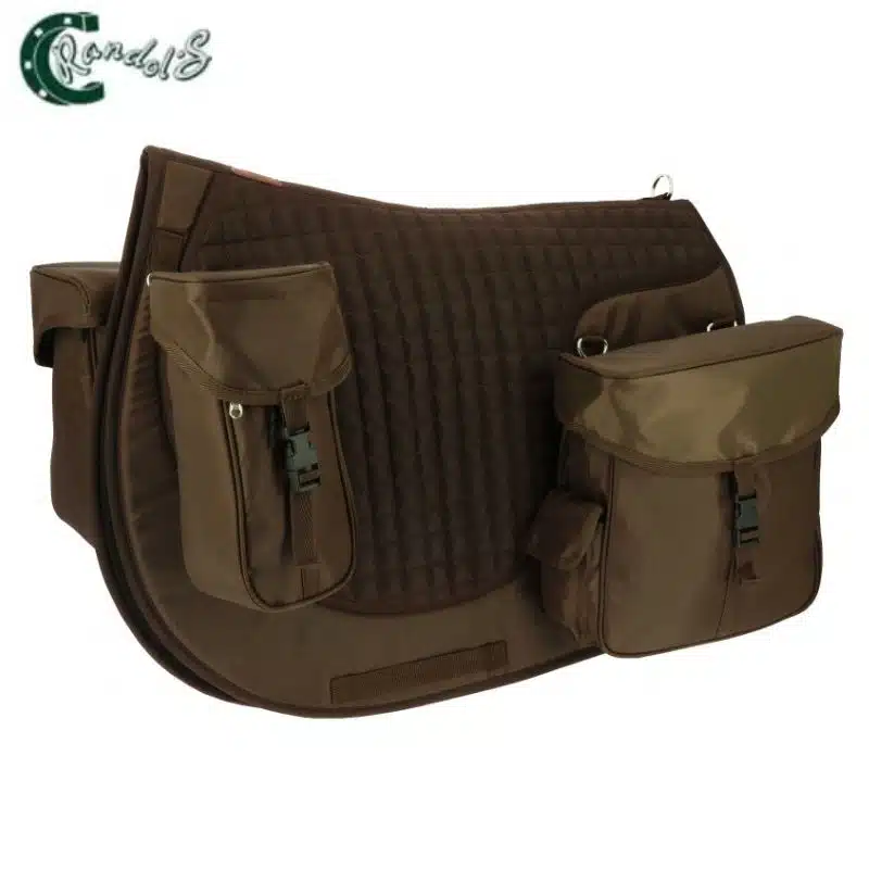 Tapis de Randonnée 4 sacoches Randol's 204482304 choco avec sacoches arrières amovibles Sellerie Equinoxe Shop