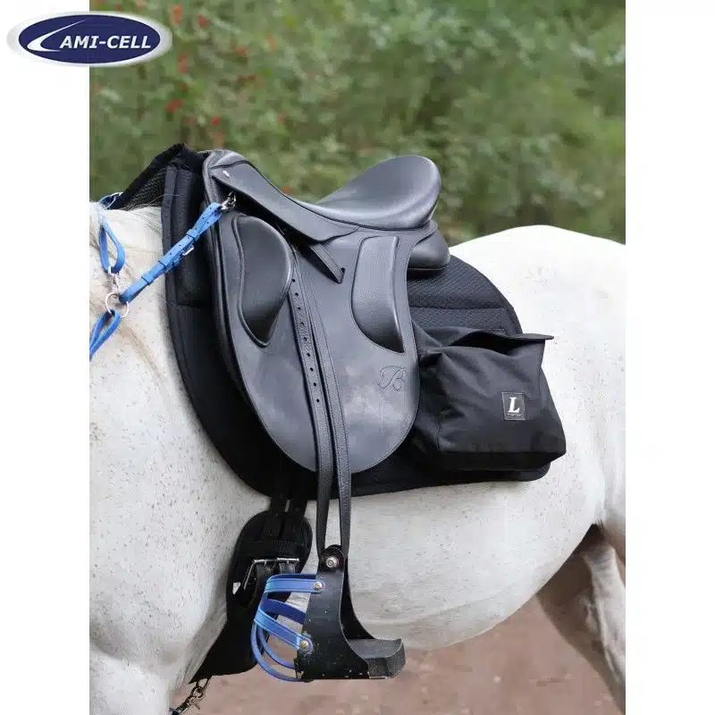 Tapis de Randonnée à poches avec amortisseur intégre Lami Cell noir 220042002 Sellerie Equinoxe Shop