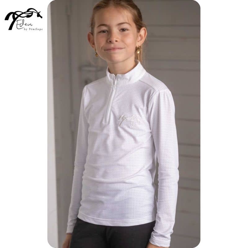 Polo de concours enfant Eden by Pénélope Bruges Mesh manches longues