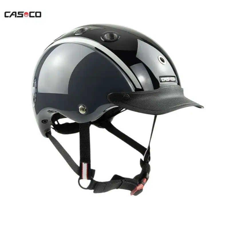 Casque d'équitation enfants Nori fer a cheval Noir Shiny CASCO Sellerie Equinoxe Shop Casque d'équitation enfants Nori fer a cheval Noir Shiny CASCO Sellerie Equinoxe Shop
