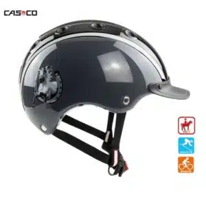 Casque d'équitation enfants Nori Fer Cheval Noir Shiny XS CASCO Sellerie Equinoxe Shop Fuveau Casque d'équitation enfants Nori Fer Cheval Noir Shiny XS CASCO Sellerie Equinoxe Shop Fuveau