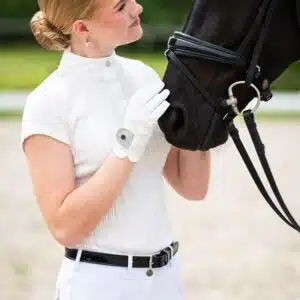 Ceinture Lagos à strass noir QHP SS26 9119