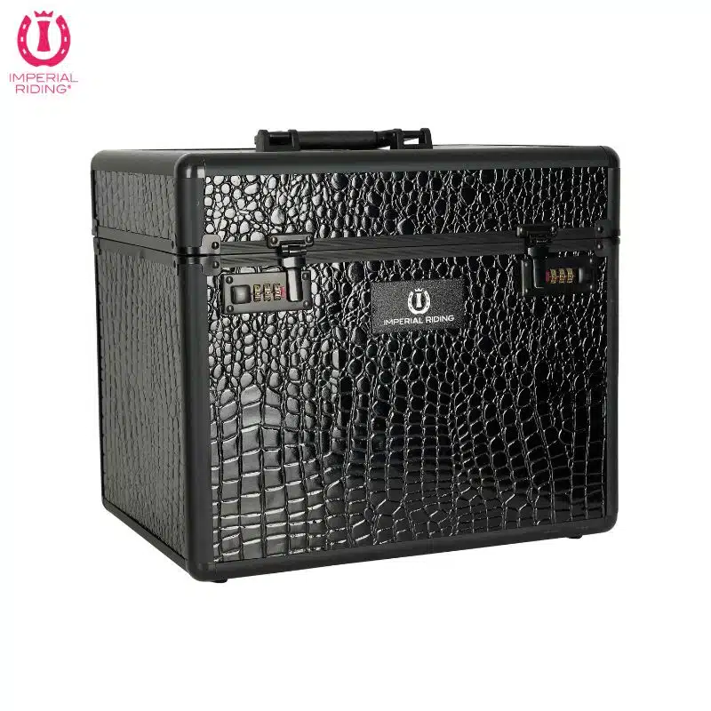 Grooming box IRHShiny Imperial Riding ST68120002 croco noir Sellerie Equinoxe Shop Fuveau