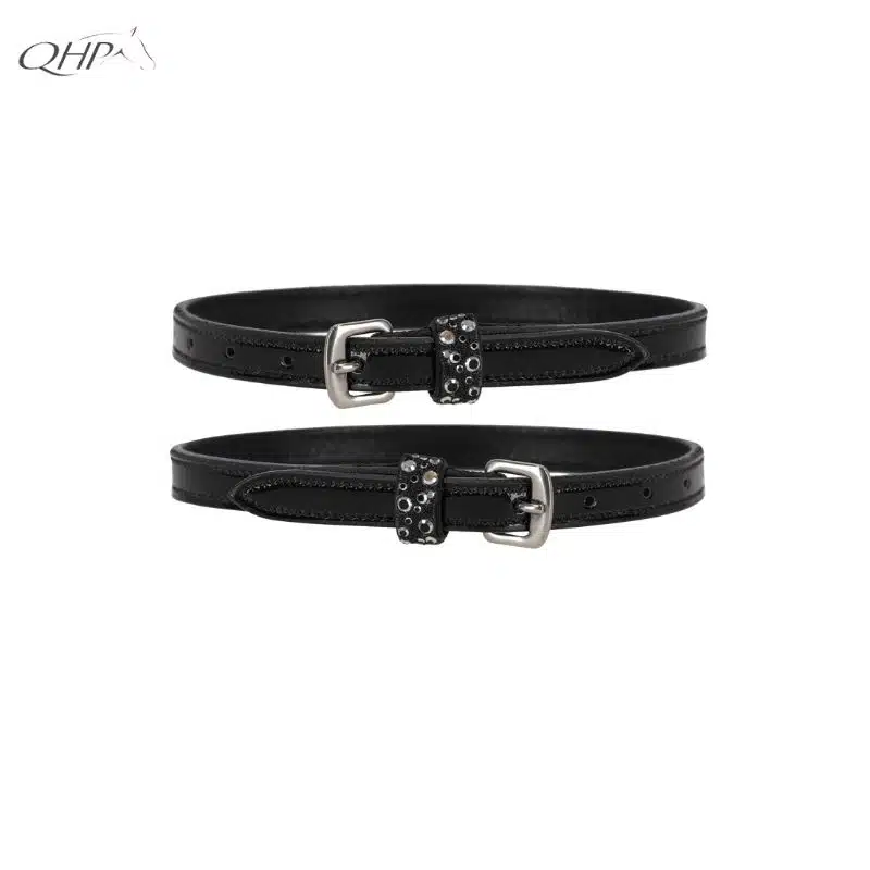 Lanières d'éperons Lagos à strass noir QHP SS26 2252