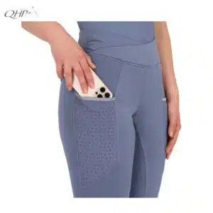 Legging d'équitation Aubree leg grip QHP 8910 SS26 Sellerie Equinoxe Shop Fuveau poches
