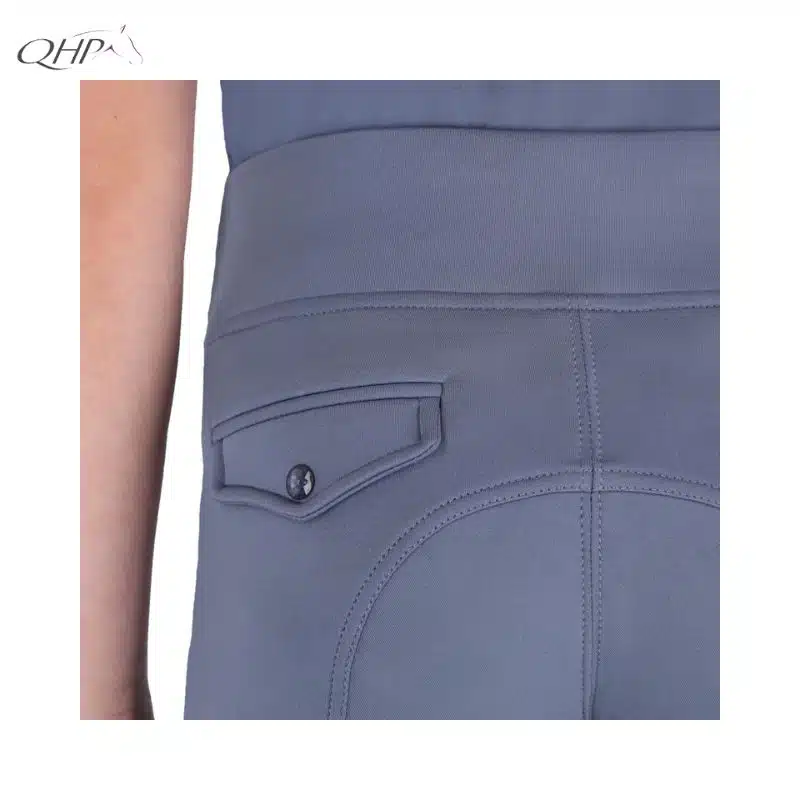 Legging d'équitation enfant Aubree leg grip QHP 8914 SS26 Sellerie Equinoxe Shop Fuveau dos