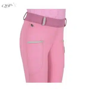 Legging d'équitation enfant Rosalynn Jr full grip QHP 8915 SS26 Sellerie Equinoxe Shop détail