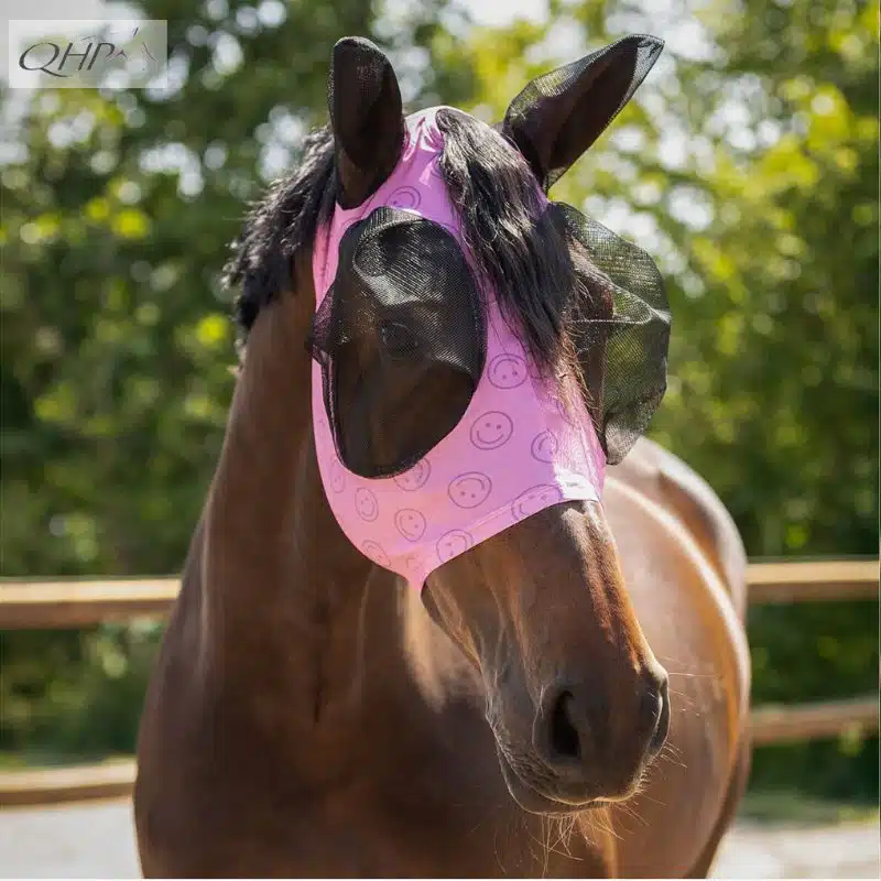 Masque anti-mouche smiley QHP 5671 Sellerie Equinoxe Shop Fuveau