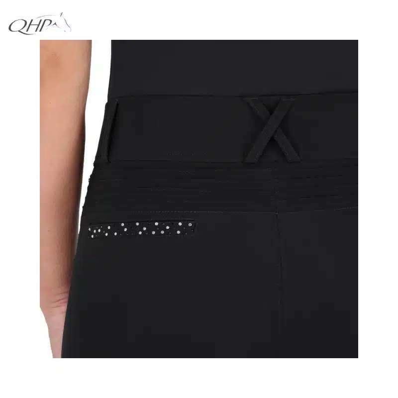 Pantalon d'équitation Oakleigh leg grip QHP 8909 noir SS26 Sellerie Equinoxe