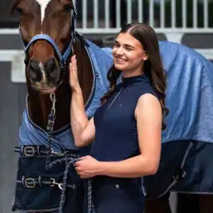 Polo d'équitation sans manches Aubree QHP 8920 SS26 Sellerie Equinoxe Shop Fuveau