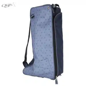 Sac à bottes QHP Collection SS26 Bleu Gris Misty Blue Sellerie Equinoxe Shop