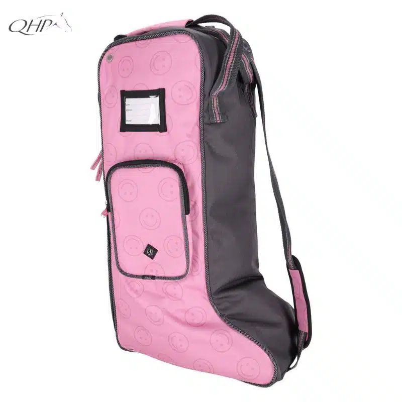 Sac à bottes QHP Collection SS26 Rose Cheery pink Sellerie Equinoxe Shop Fuveau