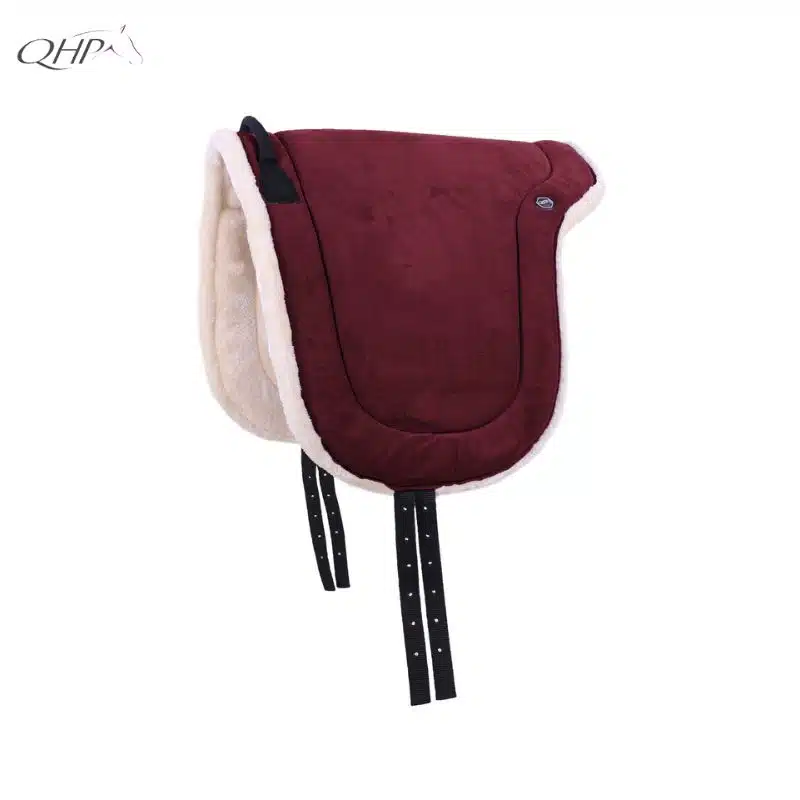 Tapis de monte à cru bordeaux QHP Sellerie Equinoxe Shop Fuveau