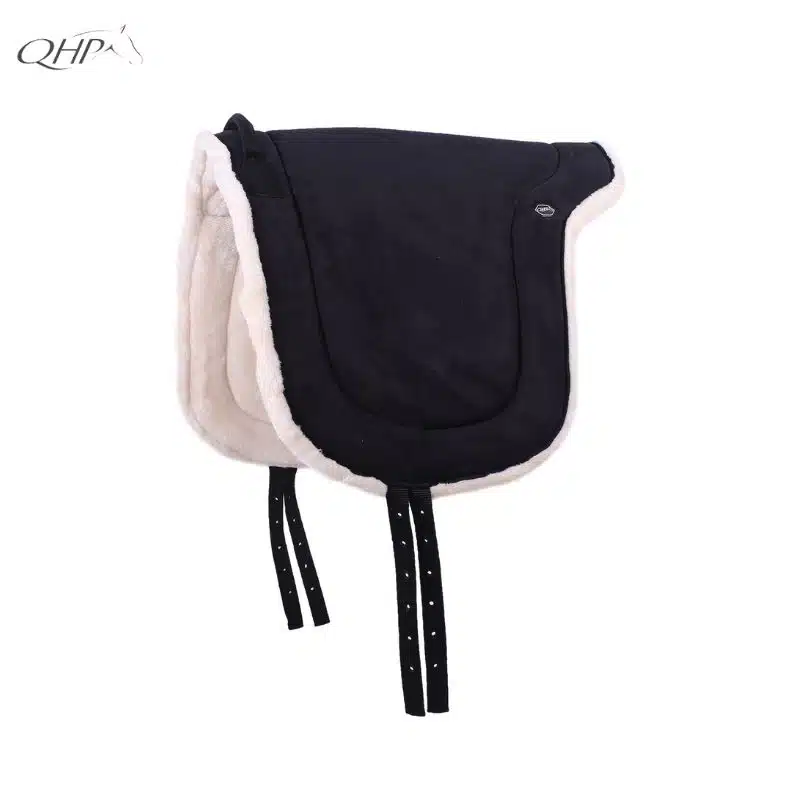 Tapis de monte à cru noir QHP Sellerie Equinoxe Shop Fuveau