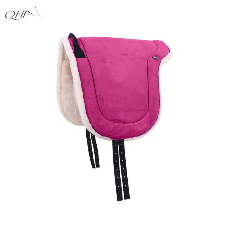 Tapis de monte à cru rose QHP Sellerie Equinoxe Shop Fuveau