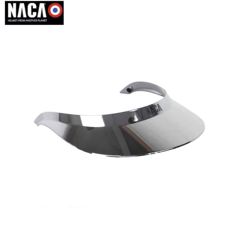 Visière NACA XL irisée silver Sellerie Equinoxe Shop Fuveau