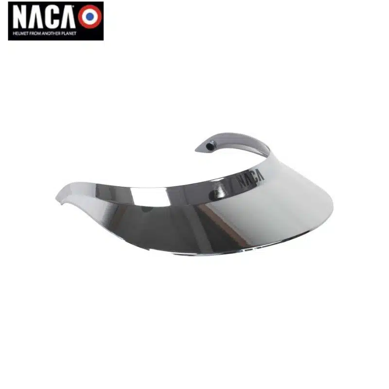 Visière NACA XL irisée silver Sellerie Equinoxe Shop Fuveau