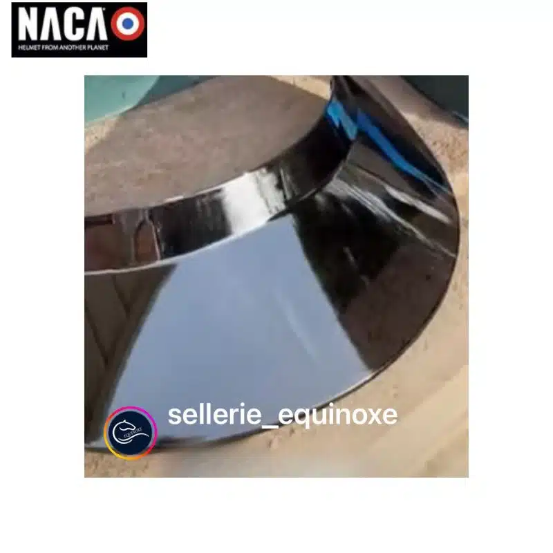 Visière NACA XL irisée silver Sellerie Equinoxe Shop Fuveau