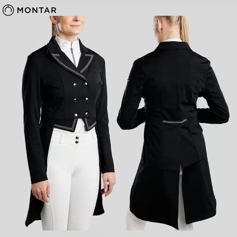Frac de dressage MoGloria Softshell Caviar noir SS26 MONTAR COAT2530 Sellerie Equinoxe Shop