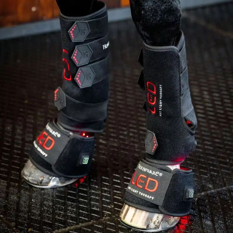 Guêtre de Thérapie par Lumière Rouge LED Horseware cheval Sellerie Equinoxe Shop Fuveau