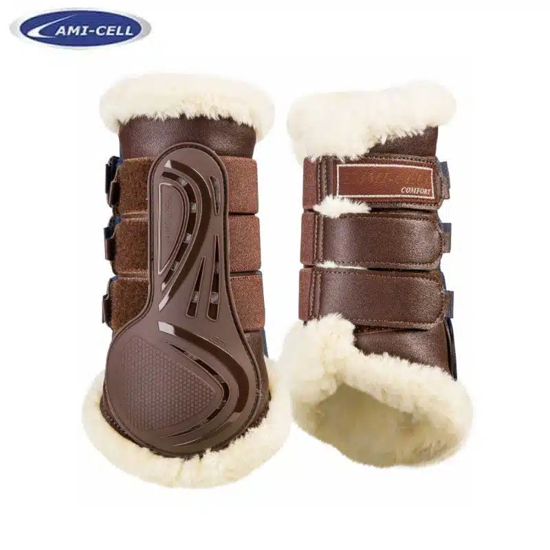 Guêtres fermées Comfort LAMICELL Choco mouton 550123 Sellerie Equinoxe-Shop