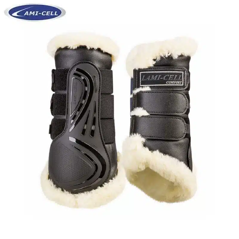 Guêtres fermées Comfort LAMICELL noir mouton 550123 Sellerie Equinoxe-Shop