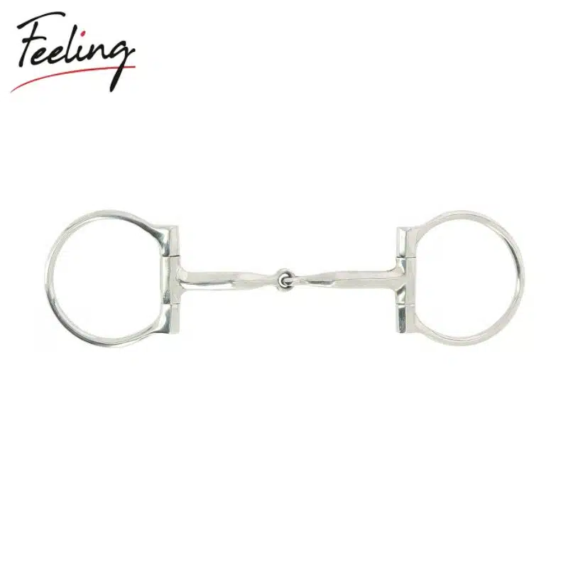Mors Western Snaffle inserts en cuivre FEELING 606210125 cheval Sellerie Equinoxe Shop Fuveau