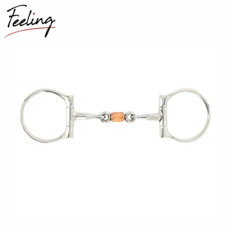 Mors western Snaffle double brisure à roulette FEELING 606212 cheval Sellerie Equinoxe Shop Fuveau