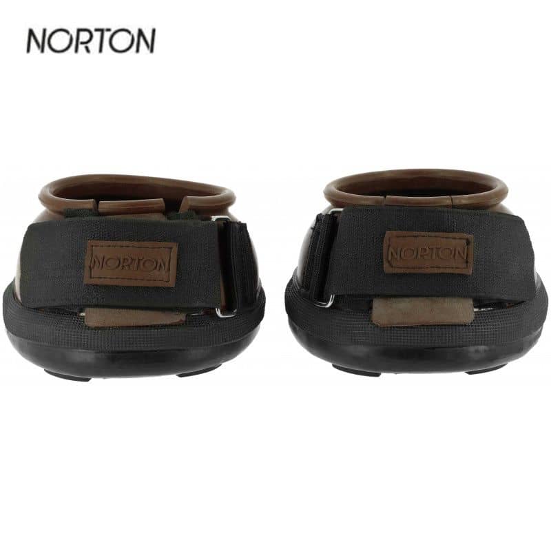 Paire Hipposandales Comfy NORTON noir Choco 546001 Sellerie Equinoxe Shop